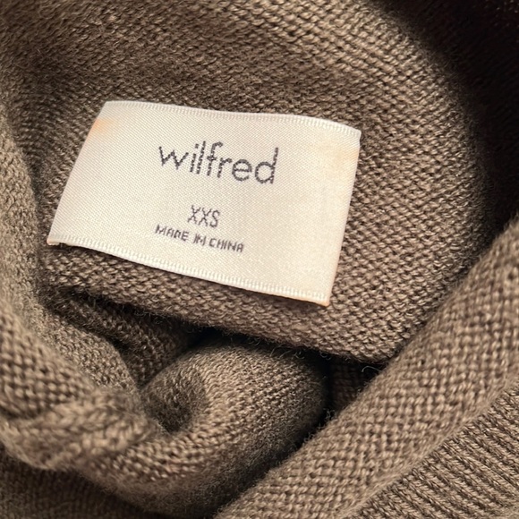 Aritzia Wilfred Cyprie turtleneck sweater in Heather Bristle XXS - Picture 6 of 12
